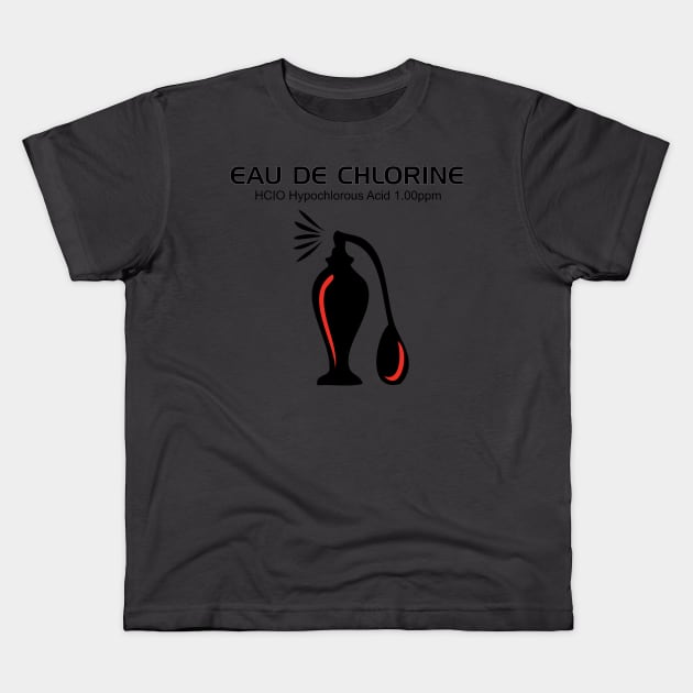 Eau de Chlorine Kids T-Shirt by Swimtees